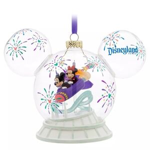 Dineyland Park Bubble Ornament Micky And Minnie
